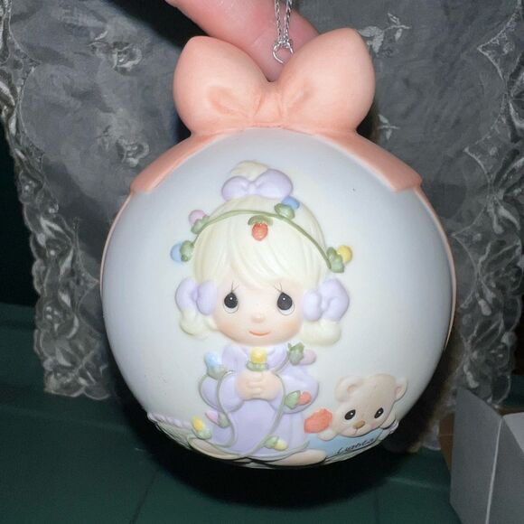NIB Precious Moments 2003 “May Your Christmas Be Delightful” Porcelain Ornament - Picture 1 of 5